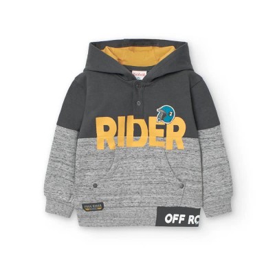 суичър,детски,блузи,boboli,fleece,hoodie,grey,(anthracite)