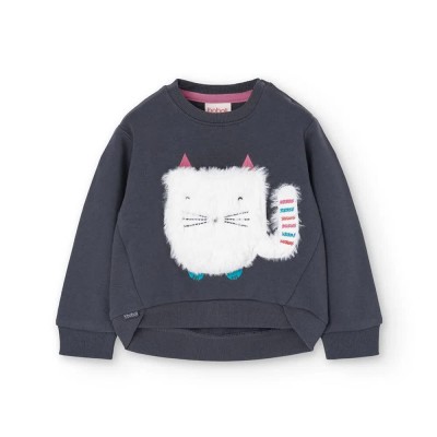 поларена,блуза,детски,блузи,boboli,fleece,sweatshirt,grey,(anthracite)