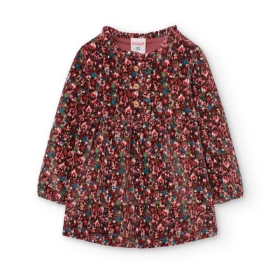 рокля,дамски,поли,и,рокли,boboli,knit,long,sleeve,dress,multicolor,(print)