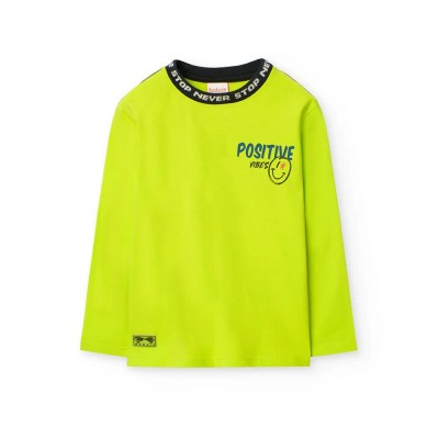 тениска,мъжки,тениски,дамски,тениски,boboli,knit,long,sleeve,t,shirt,yellow,(lime)