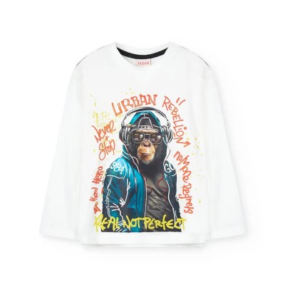 тениска,мъжки,тениски,дамски,тениски,boboli,knit,long,sleeve,t,shirt,white,(off,white)