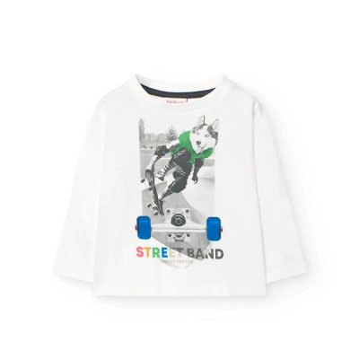 тениска,мъжки,тениски,дамски,тениски,boboli,knit,long,sleeve,t,shirt,white,(off,white,8)