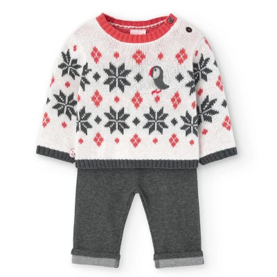 детски,екипи,детски,облекла,за,момчета,boboli,knit,long,sleeve,set,multicolor,(off,white)