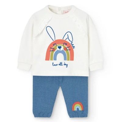 детски,екипи,детски,облекла,за,момчета,boboli,knit,long,sleeve,set,white,blue,(off,white)