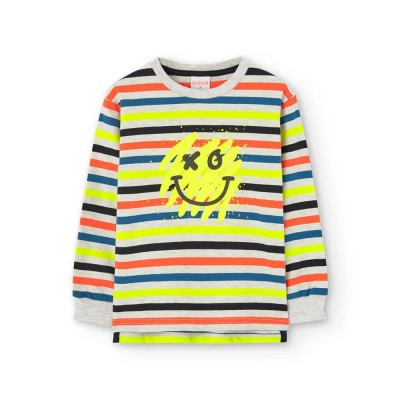тениска,мъжки,тениски,дамски,тениски,boboli,knit,striped,long,sleeve,t,shirt,multicolor,(stripes)