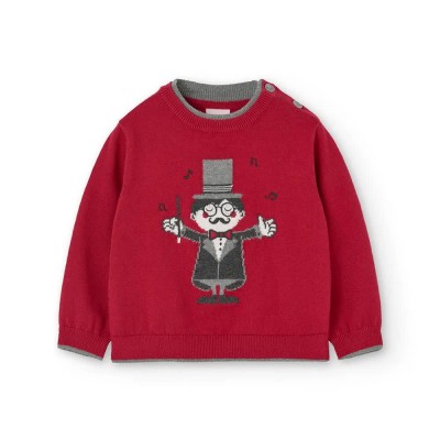 блуза,мъжки,пуловери,дамски,пуловери,boboli,knitwear,sweater,red,(scarlet)