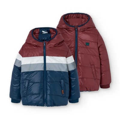 палто,мъжки,якета,boboli,reversible,technical,fabric,coat,multicolor,(navy)