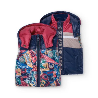 елек,детски,потници,boboli,reversible,vest,multicolor,(print)