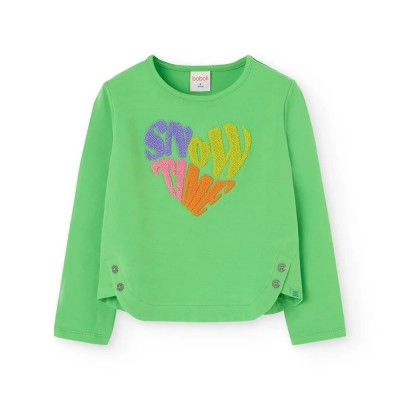 тениска,мъжки,тениски,дамски,тениски,boboli,stretch,knit,long,sleeve,t,shirt,green,(green,parrot)