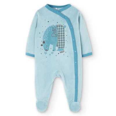 детски,пижами,boboli,velour,play,long,sleeve,pelele,blue,(aquamarine)