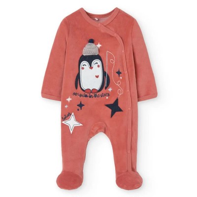 детски,пижами,boboli,velour,play,long,sleeve,pelele,orange,(copper)