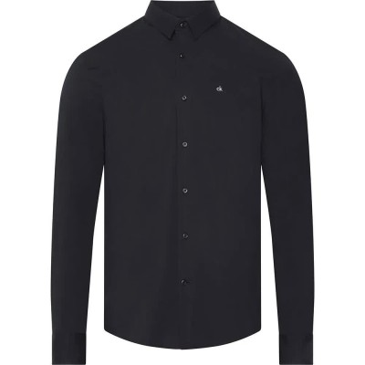 риза,с,дълъг,ръкав,мъжки,ризи,calvin,klein,k10k110856,long,sleeve,shirt,ck,black,(black)