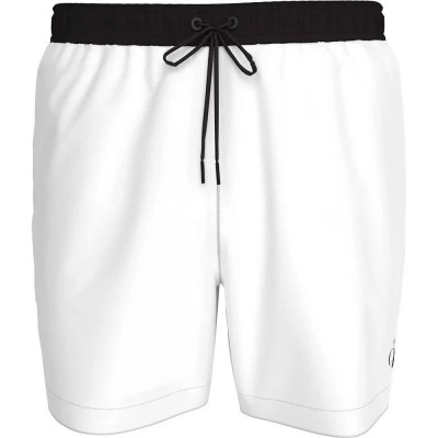 бански,гащета,мъжки,бански,костюми,calvin,klein,medium,drawstring,swimming,shorts,white