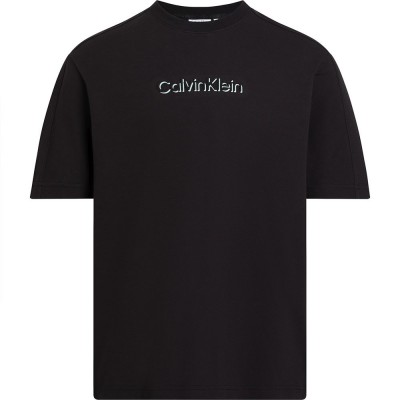 тениска,мъжки,тениски,calvin,klein,shadow,embossed,logo,short,sleeve,t,shirt,black