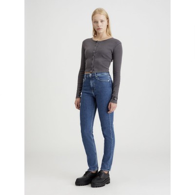 дънки,дамски,панталони,calvin,klein,jeans,authentic,slim,straight,fit,jeans,grey