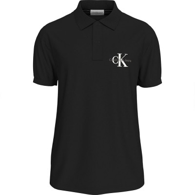 дънки,мъжки,блузи,с,яка,calvin,klein,jeans,monologo,short,sleeve,polo,black