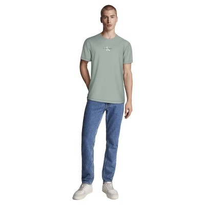 тениска,мъжки,тениски,calvin,klein,jeans,monologo,short,sleeve,t,shirt,green