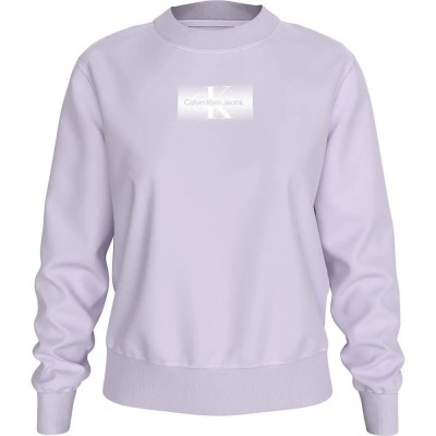 блуза,дамски,блузи,calvin,klein,jeans,outlined,cn,sweatshirt,purple,(pastel,lilac)