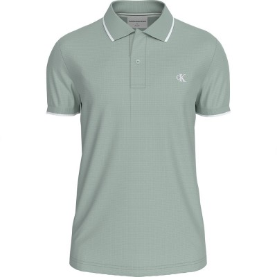 дънки,мъжки,блузи,с,яка,calvin,klein,jeans,tipping,short,sleeve,polo,grey