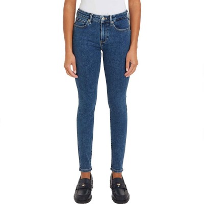 дънки,дамски,панталони,tommy,hilfiger,como,rw,zef,skinny,fit,jeans,blue
