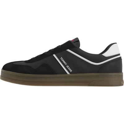 маратонки,мъжки,маратонки,дамски,маратонки,tommy,jeans,retro,cupsole,trainers,black,(black)