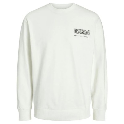 блуза,мъжки,пуловери,jack,&,jones,guru,sweatshirt,white,(cloud,dancer)