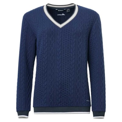 блуза,дамски,пуловери,дамски,плетени,дрехи,abacus,golf,woburn,midlayer,sweater,navy,stone,(blue)