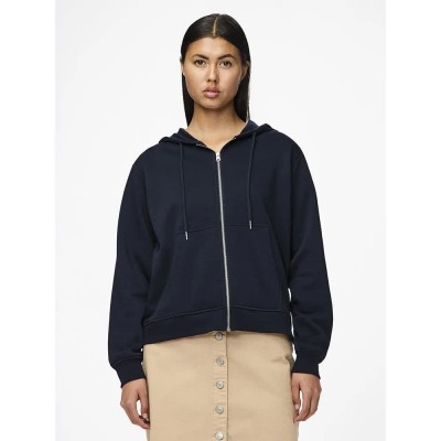 блуза,дамски,блузи,pieces,chilli,full,zip,sweatshirt,sky,captain,(blue)
