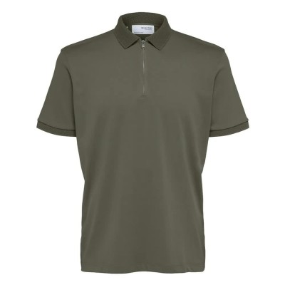 дамски,блузи,с,яка,мъжки,блузи,с,яка,selected,fave,short,sleeve,polo,green,(kalamata)