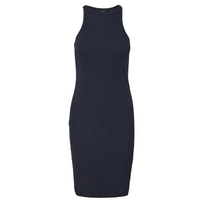 сако,дамски,поли,и,рокли,vero,moda,chloe,sleeveless,dress,navy,blazer,(blue)