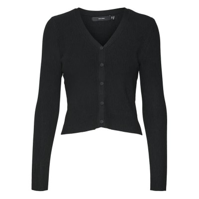 жилетка,дамски,пуловери,дамски,плетени,дрехи,vero,moda,glory,cardigan,black