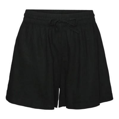 къси,панталони,дамски,панталони,vero,moda,linn,shorts,black
