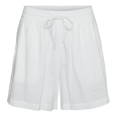 къси,панталони,дамски,панталони,vero,moda,linn,shorts,snow,white,(white)