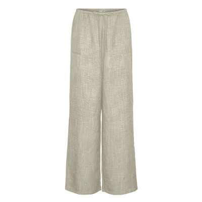 панталони,дамски,панталони,vero,moda,melaney,loose,pants,overcast,melange,(beige)