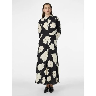 рокля,дамски,поли,и,рокли,yas,savanna,long,sleeve,dress,black