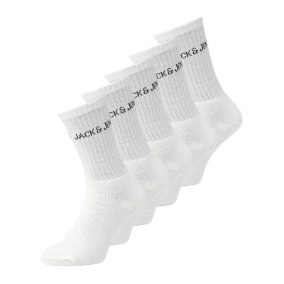 чорапи,мъжки,чорапи,jack,&,jones,regen,tennis,socks,5,pairs,white,(white,pack,white,white,white,white)