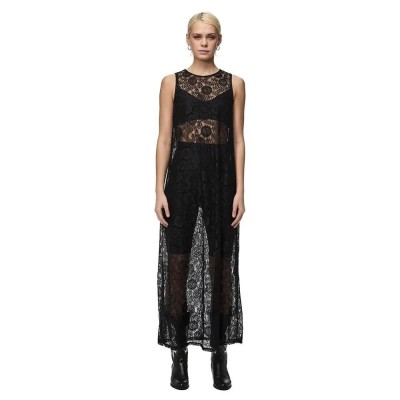 рокля,дамски,поли,и,рокли,pieces,olline,sleeveless,long,dress,black,(black)