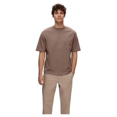 тениска,мъжки,тениски,selected,oscar,relax,fit,short,sleeve,t,shirt,morel,(brown)