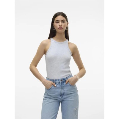 тениска,дамски,тениски,vero,moda,chloe,sleeveless,t,shirt,light,grey,melange,(grey)