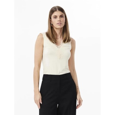тениска,дамски,тениски,yas,lori,sleeveless,t,shirt,whitecap,gray,(beige)