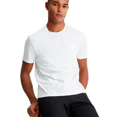 тениска,мъжки,тениски,calvin,klein,smooth,short,sleeve,t,shirt,white