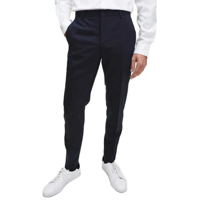 панталони,мъжки,панталони,calvin,klein,stretch,wool,slim,fit,dress,pants,midnight,navy,(blue)