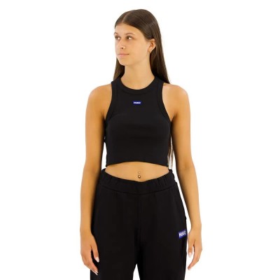 тениска,дамски,тениски,hugo,50511450,blue,sleeveless,t,shirt,black