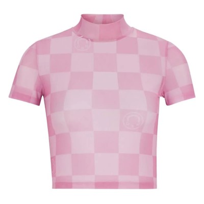 тениска,дамски,тениски,hugo,dalorra,10262638,blue,short,sleeve,t,shirt,pink