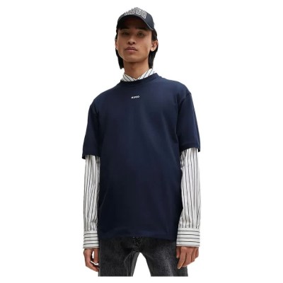 тениска,мъжки,тениски,hugo,dapolino,10248326,01,short,sleeve,t,shirt,dark,blue,(blue)