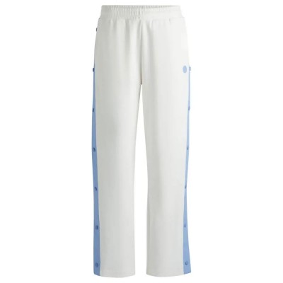 анцуг,дамски,панталони,hugo,nusarah,10258223,blue,sweat,pants,white