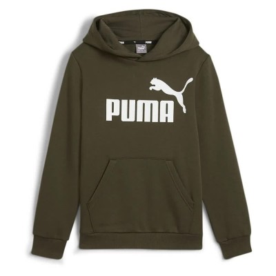 суичър,детски,блузи,puma,ess,big,logo,hoodie,dark,olive,(green)