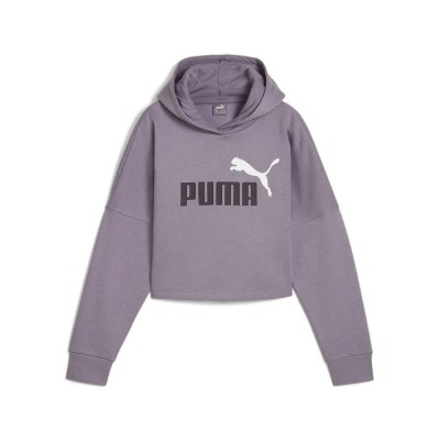 суичър,детски,блузи,puma,ess,logo,cropped,hoodie,purple