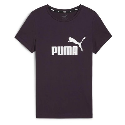 тениска,детски,тениски,puma,ess,logo,short,sleeve,t,shirt,midnight,plum,(purple)