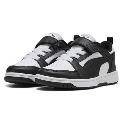 маратонки,детски,маратонки,puma,rebound,v6,lo,ac,trainers,white,black,(white)